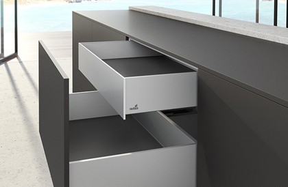 Боковина Хеттих ящика AvanTech YOU, H139, NL350, цвет белый, левая