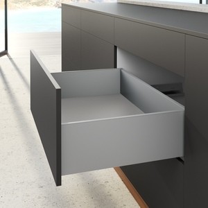Боковина Хеттих короба AvanTech YOU, H187, NL600, цвет антрацит, левая