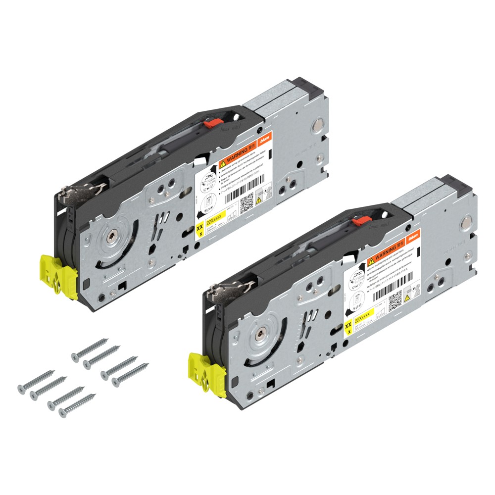 Силовой механизм Блюм для складного подъемника AVENTOS HF top (2 шт. + 8 саморезов), коэфф. мощн.=2700-13500 (2 шт.), на саморезы