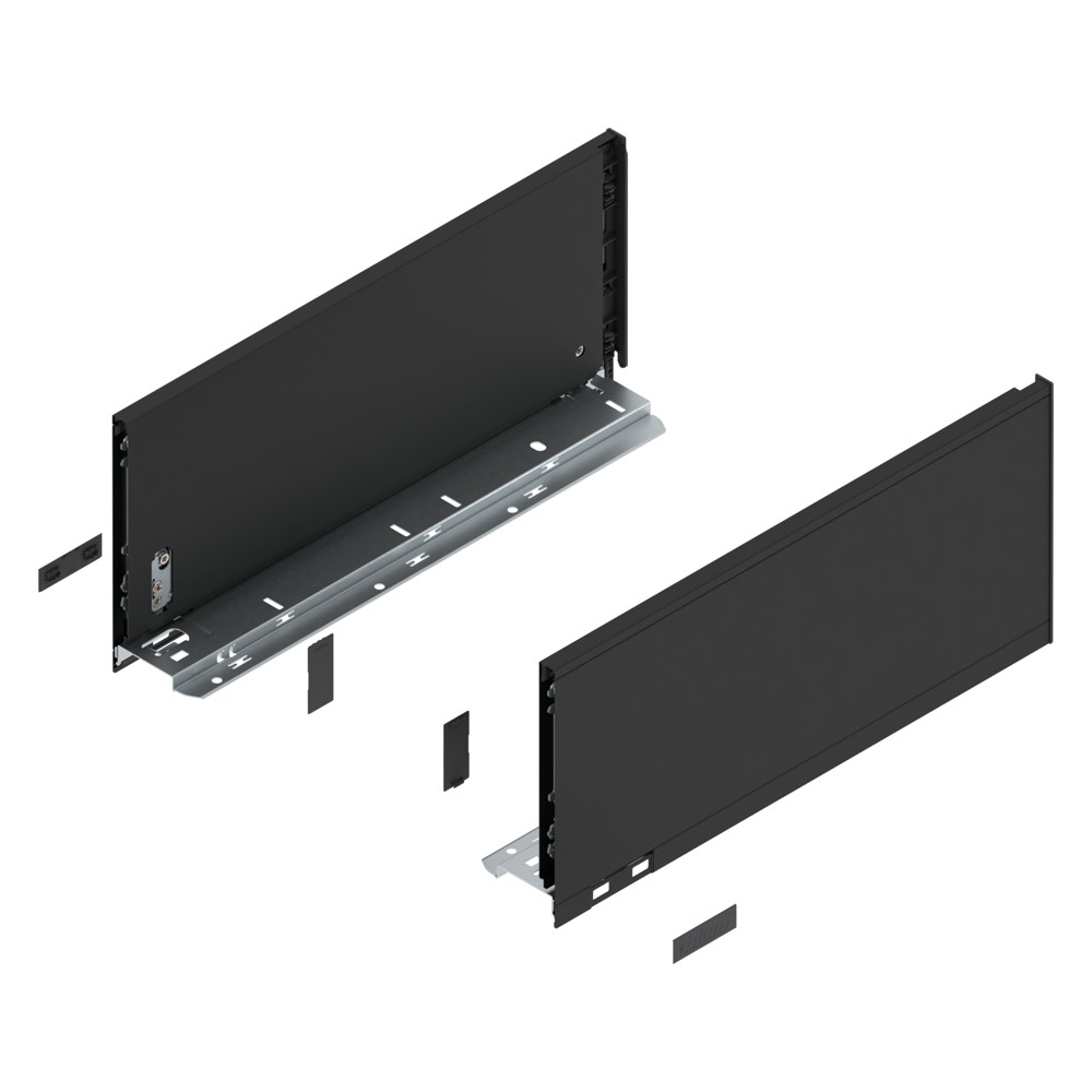 Царга Блюм Царги LEGRABOX, высота C (177,0 мм), НД=400 мм, левая и правая, LEGRABOX pure, Карбоновый чёрный