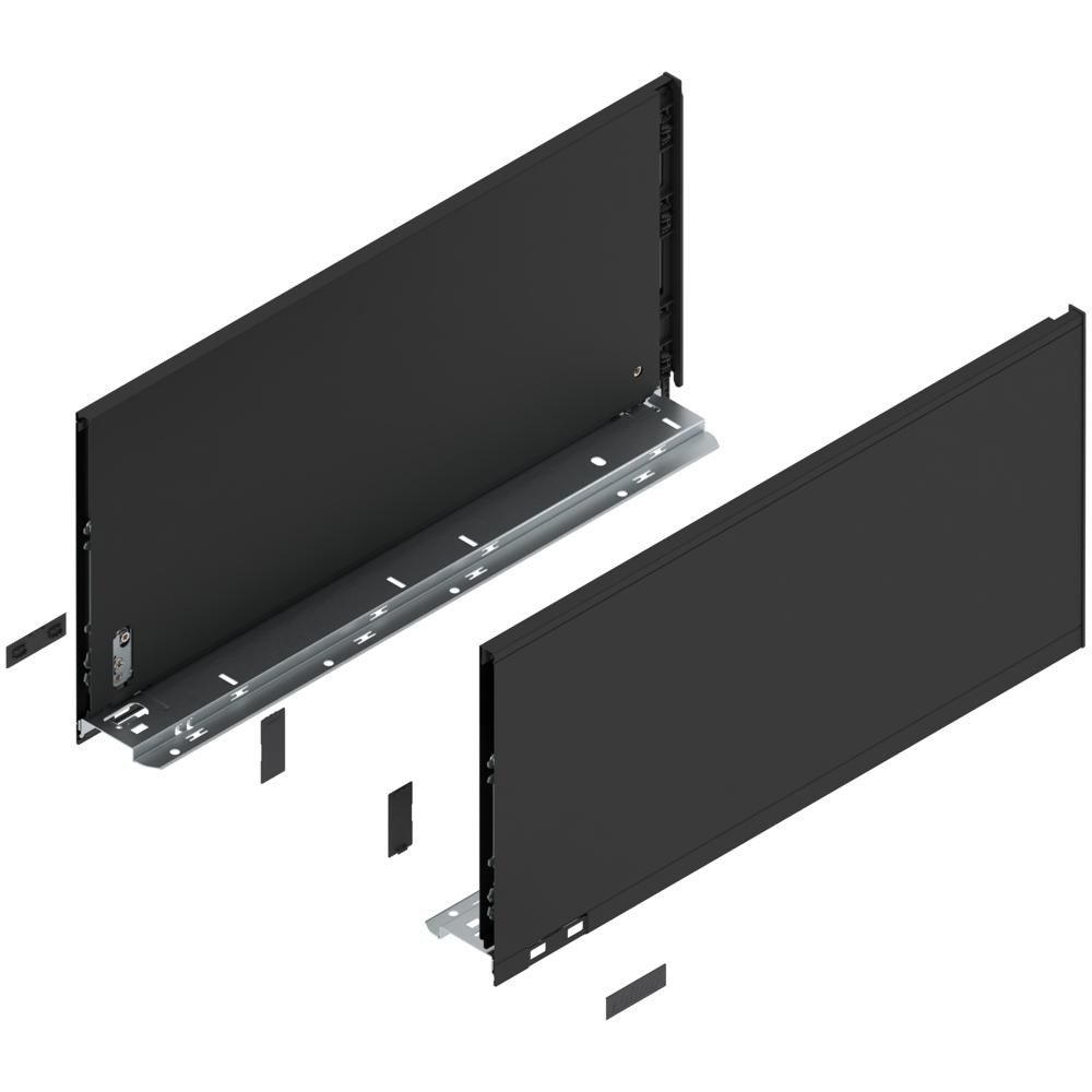 Царга Блюм Царги LEGRABOX, высота F (241,0 мм), НД=450 мм, левая и правая, Карбоновый чёрный