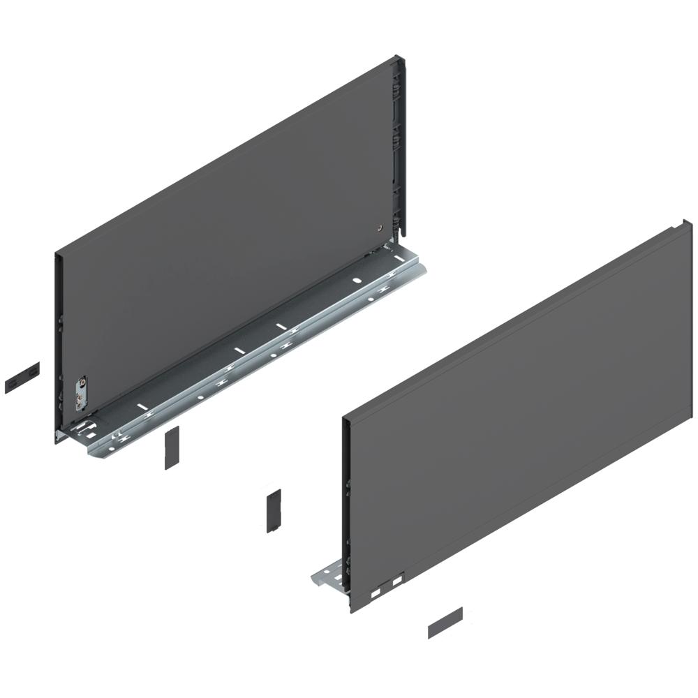 Царга Блюм Царги LEGRABOX, высота F (241,0 мм), НД=500 мм, левая и правая, LEGRABOX pure, Серый орион
