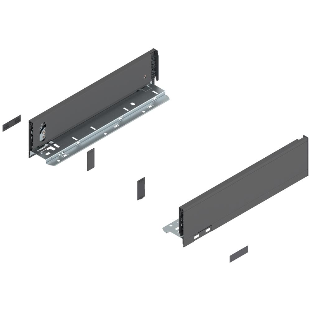 Царга Блюм Царги LEGRABOX, высота M (90,5 мм), НД=350 мм, левая и правая, Серый орион