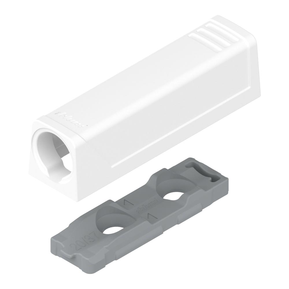 для дверей Блюм Держатель TIP-ON для дверей, прям. (20/17 мм) (956.1201 TIP-AP 250SEIW-2)