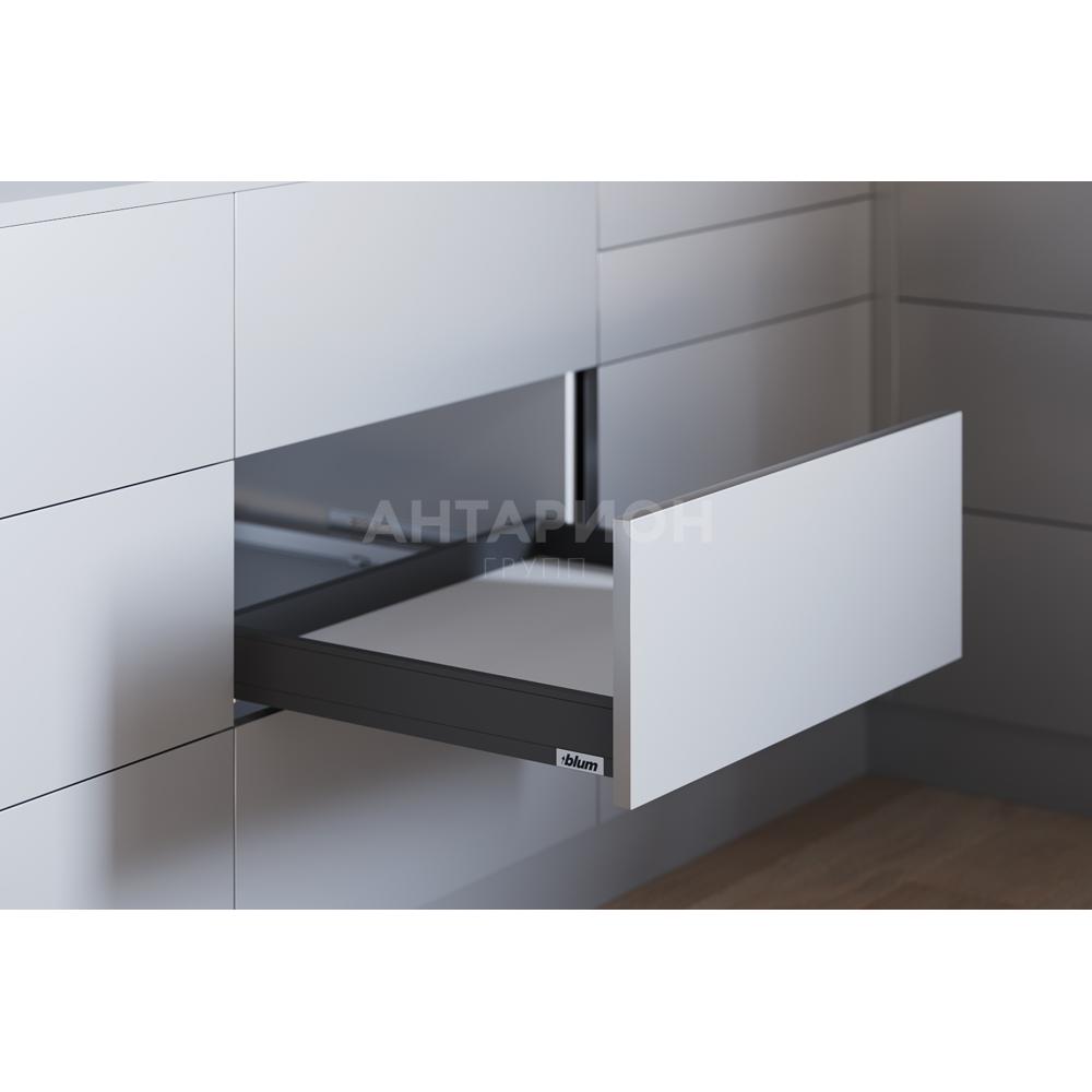 Комплект ящика Блюм LEGRABOX pure, cтандартный ящик BLUMOTION, высота N 450 серый Орион дух. шкаф