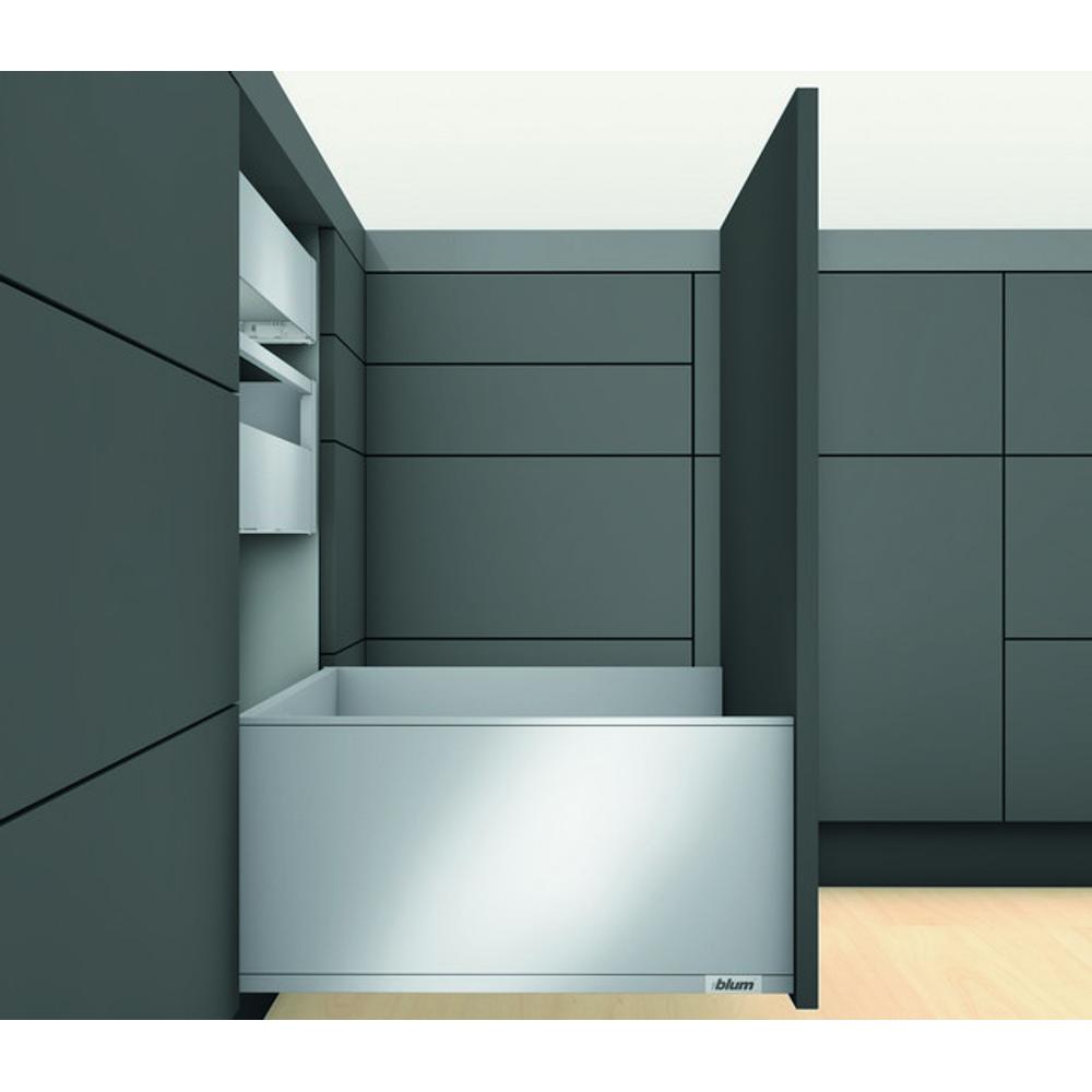 Комплект ящика Блюм LEGRABOX pure, cтандартный ящик TIP-ON BLUMOTION, высота F 500 серый Орион