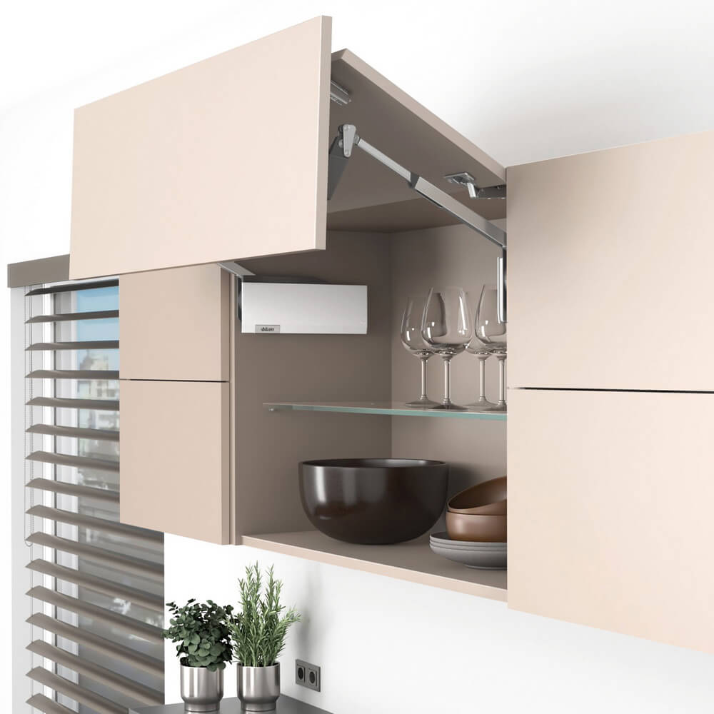Комплект подъёмника Блюм AVENTOS HF top 28/35 БЕЛЫЙ