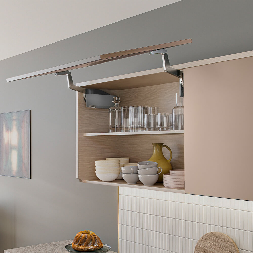 Комплект подъёмника Блюм AVENTOS HS top 25/35 серый