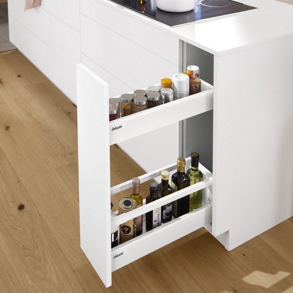 Комплект для шкафа Блюм TANDEMBOX antaro M + D, длина 450 мм, ширина до 250 мм, белый шёлк
