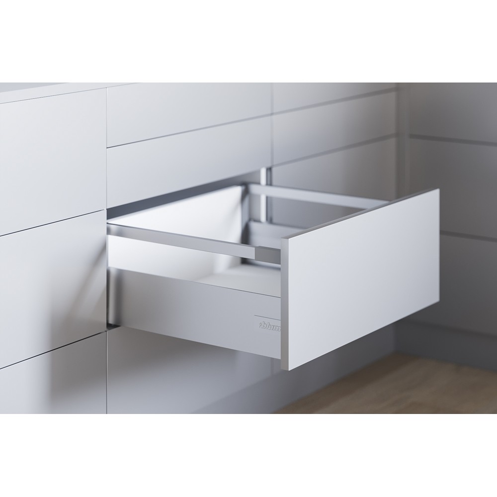 Комплект ящика Блюм TANDEMBOX antaro TIP-ON BLUMOTION высота D (царга К), 500 мм, серый металлик