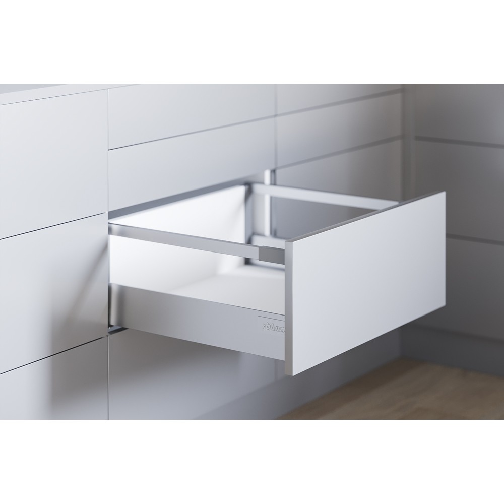 Комплект ящика Блюм TANDEMBOX antaro TIP-ON BLUMOTION высота D, 300 мм, серый металлик