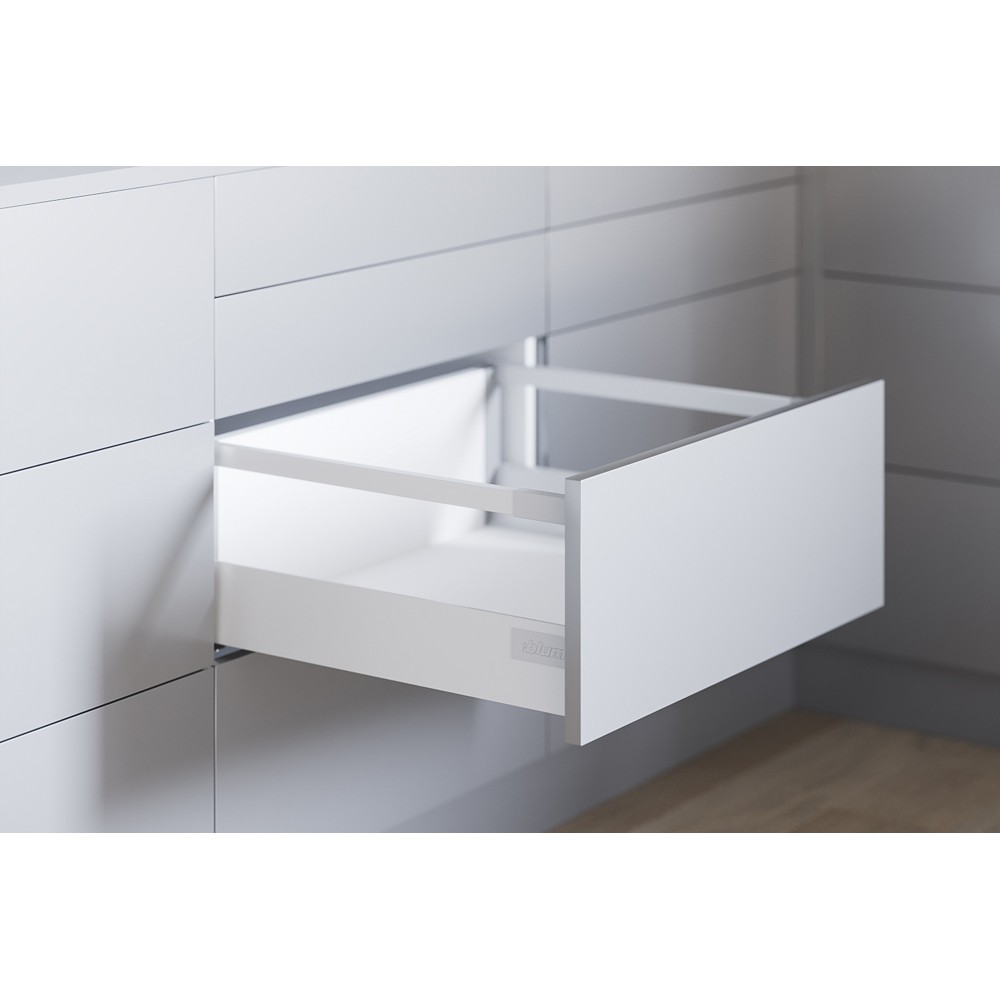 Комплект ящика Блюм TANDEMBOX antaro TIP-ON BLUMOTION высота D, 270 мм, белый шелк
