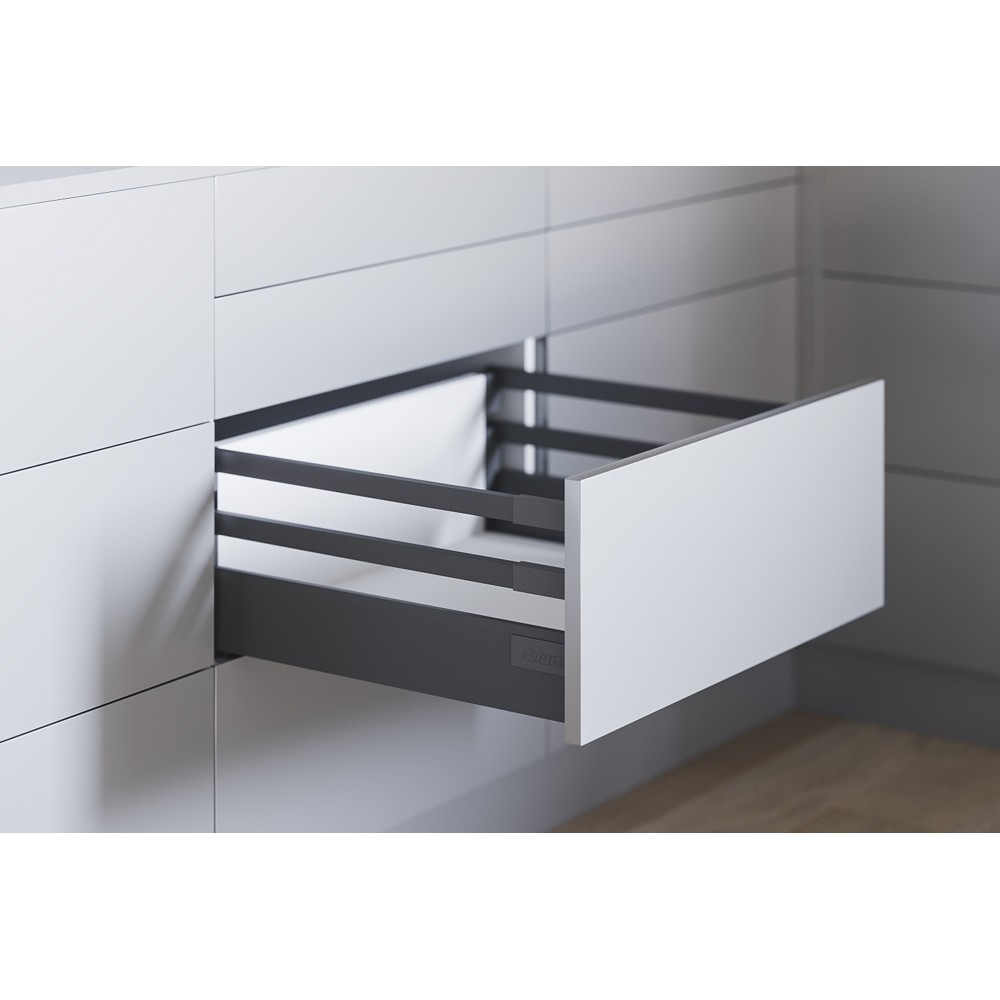 Комплект ящика Блюм TANDEMBOX antaro TIP-ON BLUMOTION высота F, 500 мм, серый ОРИОН 65кг