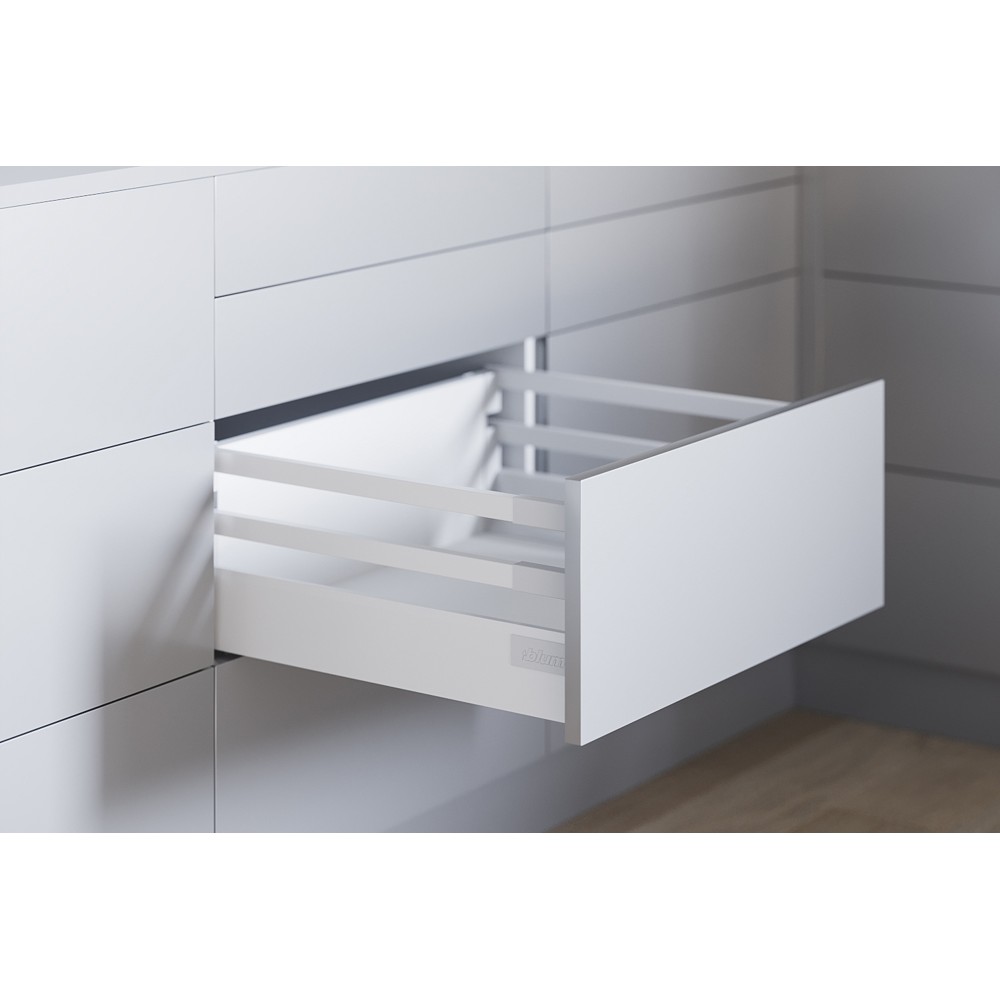 Комплект ящика Блюм TANDEMBOX antaro TIP-ON BLUMOTION высота F, 550 мм, белый шелк 65кг