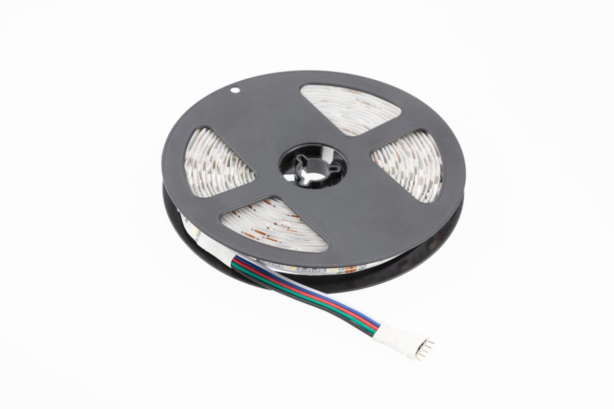 GTV ЛЕНТА СВЕТОДИОДНАЯ RGB, 300 LED, 12V, IP20, 52W, 10MM, 5M