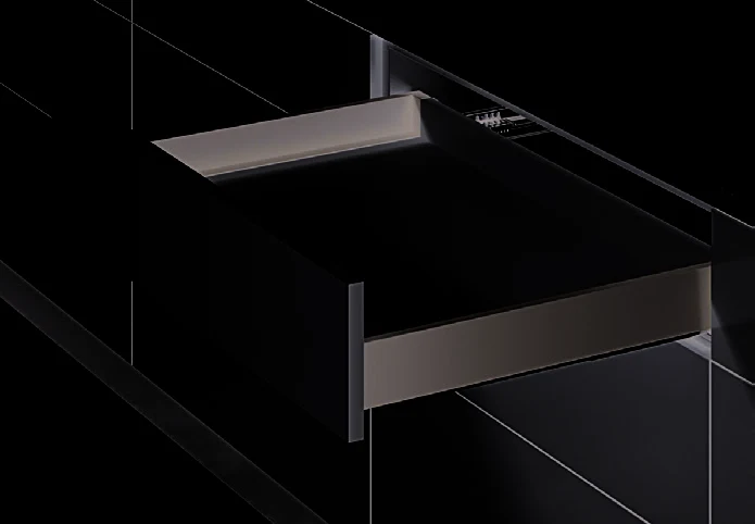 Комплект Хеттих ящика Avantra 240 c механизмом Push to open Silent, NL550, антрацит