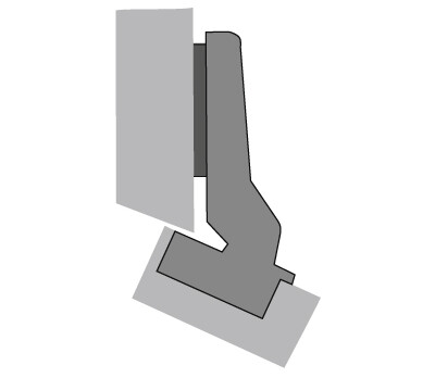 Петля Hettich, Intermat 9936 W ТН42 изгиб 7мм, угол 95гр