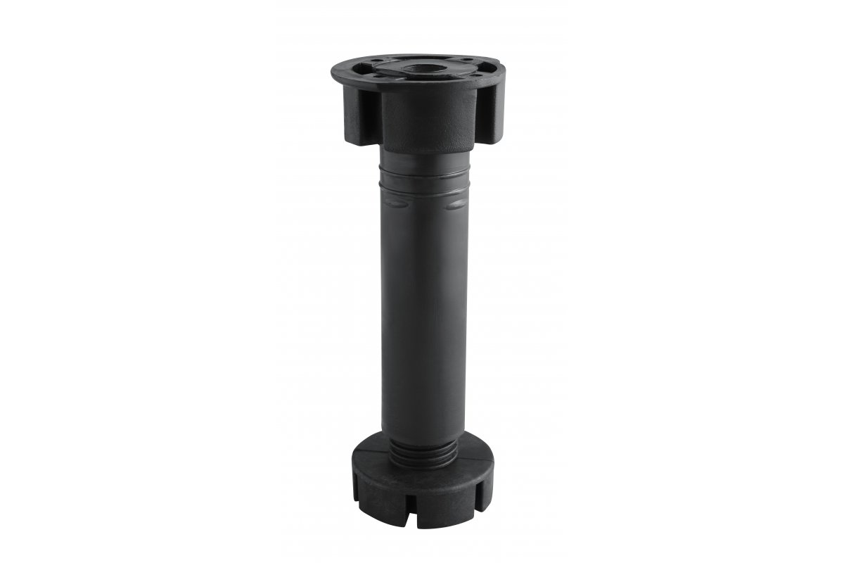 GTV НОЖКА МЕБЕЛЬНАЯ DP-150, H=150MM, ЦВЕТ ЧЕРНЫЙ, ПЛАСТИК