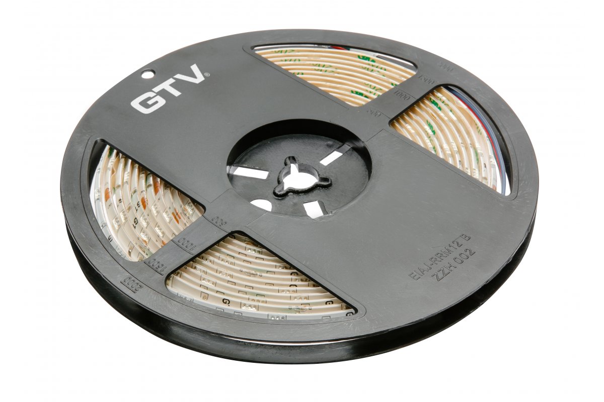 GTV ЛЕНТА СВЕТОДИОДНАЯ RGB, 150 LED, 12V, IP65, 36W, 10MM, 5M