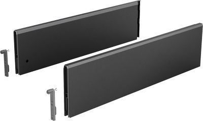 Комплект надставок на боковину topside для arcitech, nl550, h124, сталь, цвет антрацит 9122962 Hettich