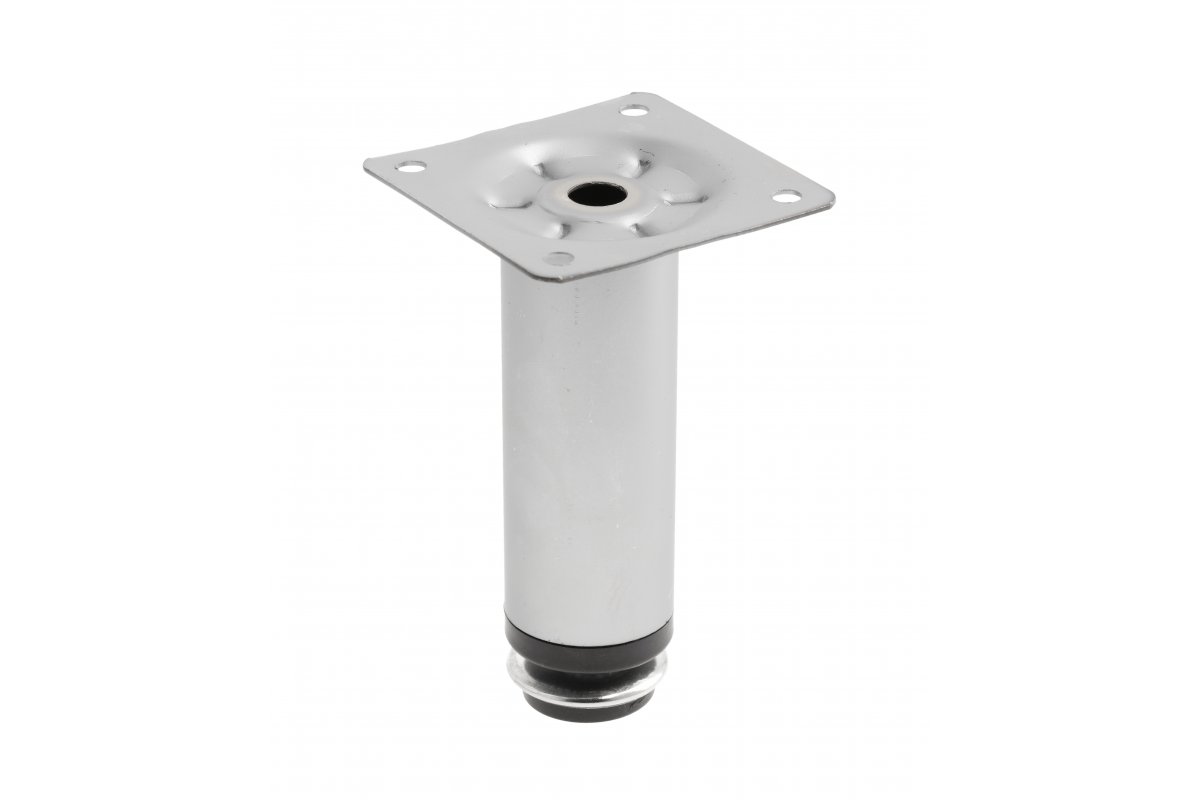 GTV НОЖКА МЕБЕЛЬНАЯ D-100, H=100MM, ЦВЕТ АЛЮМИНИЙ