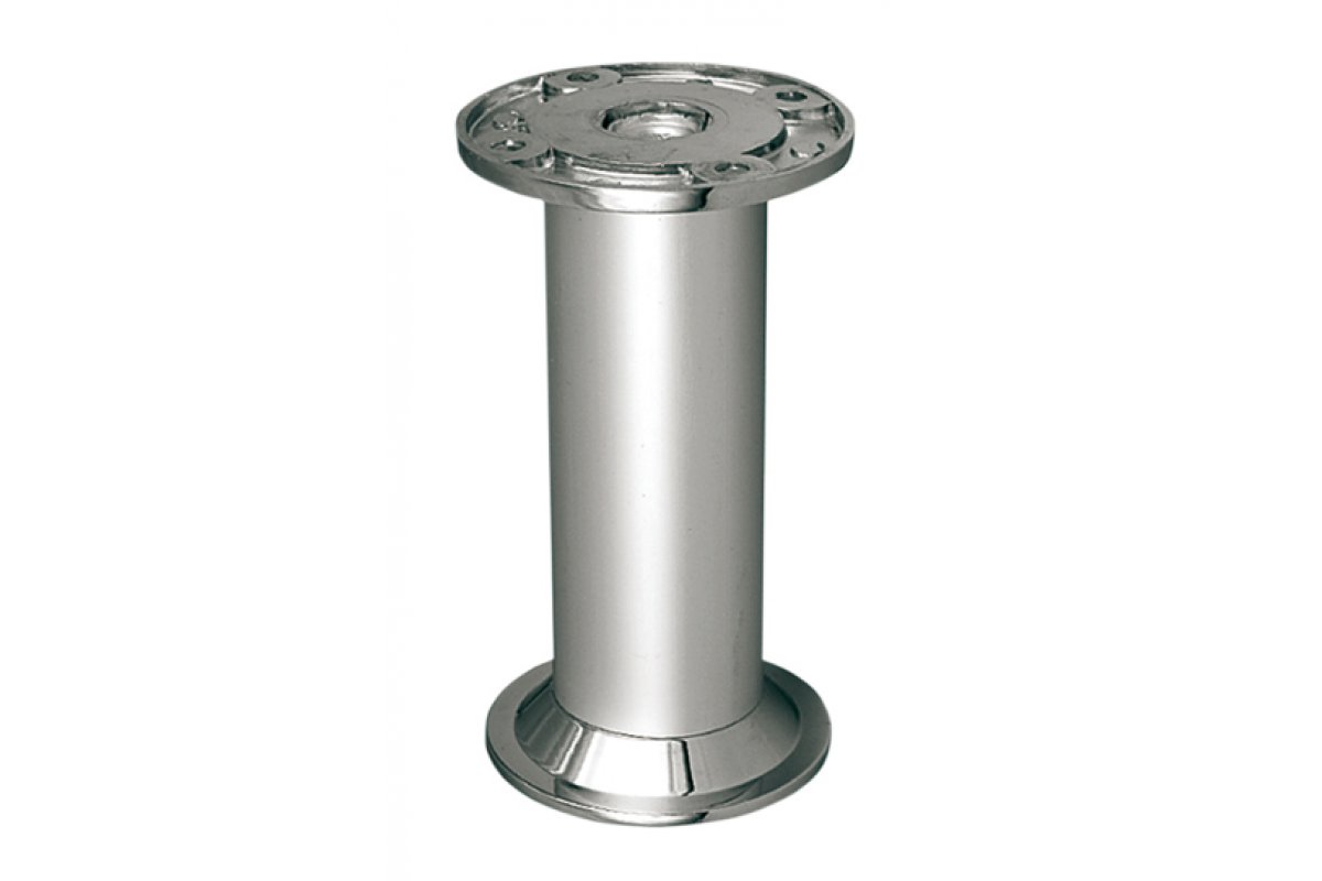 GTV НОЖКА МЕБЕЛЬНАЯ D-868, H=100MM, ЦВЕТ АЛЮМИНИЙ