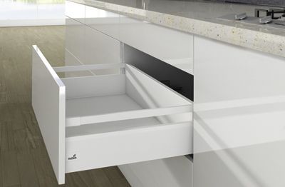 Комплект короба arcitech с рел ингом, с соед.зад.стенки, nl300, h186/126, цвет белый 9149337 Hettich