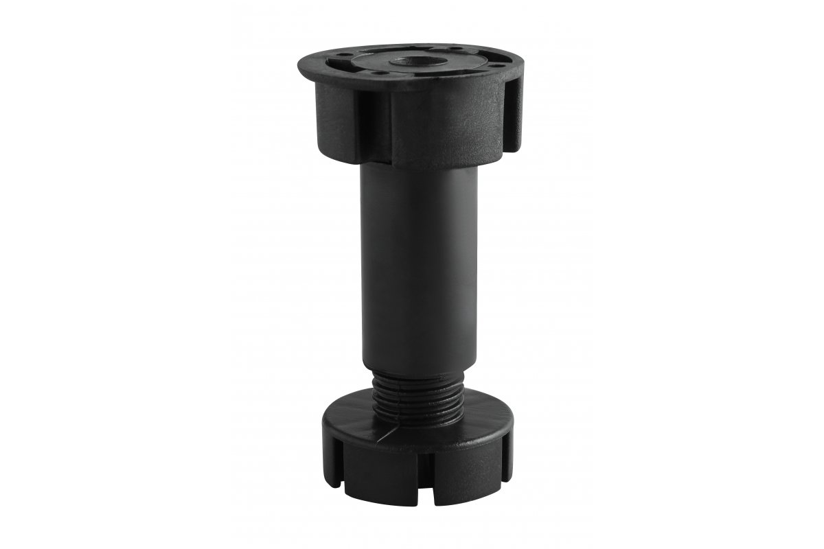 GTV НОЖКА МЕБЕЛЬНАЯ DP-100, H=100MM, ЦВЕТ ЧЕРНЫЙ, ПЛАСТИК