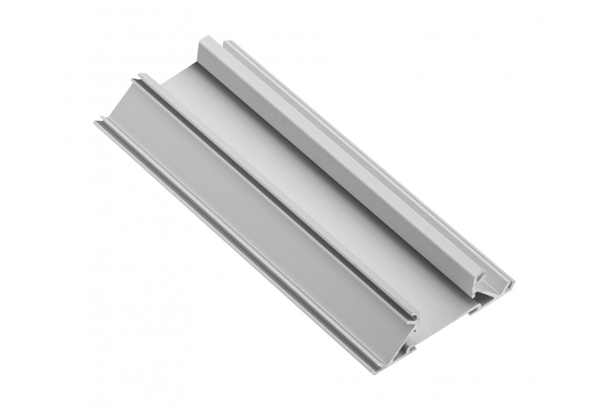 GTV АЛЮМИНИЕВЫЙ ПРОФИЛЬ GLAX ТОРЦЕВОЙ ДВУХСТОРОННИЙ LED, ПАЗ ДЛЯ КРОМКИ, ДСП 18MM, 3М, ЦВЕТ СЕРЕБРО