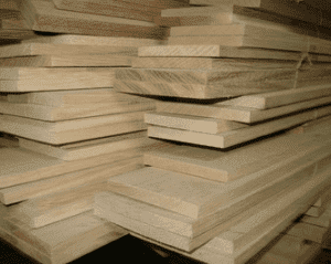 Доска обрезная сухая ясень 50 мм S1 (500-999) АВ