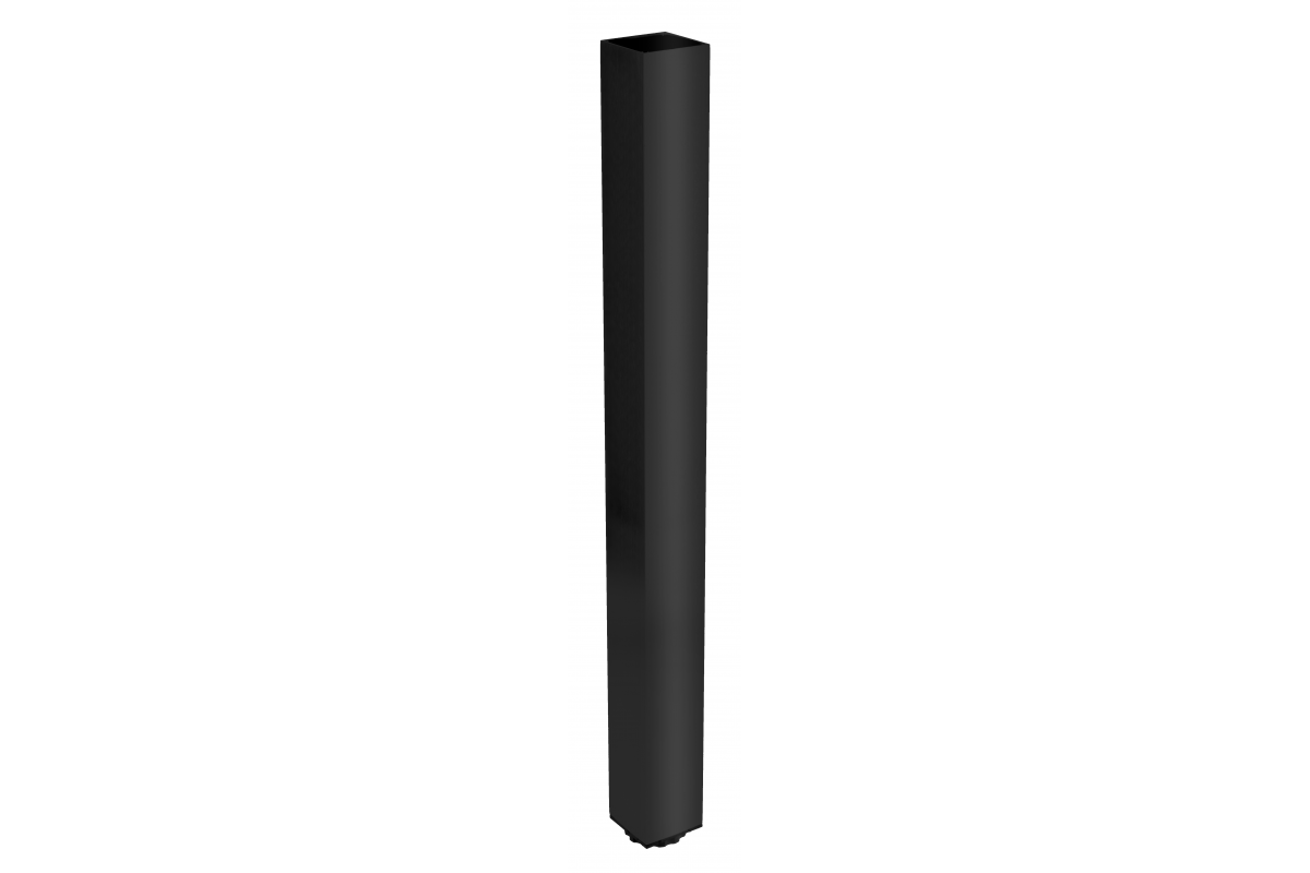 GTV ОПОРА КВАДРАТНАЯ АЛЮМИНИЕВАЯ 60×60×710MM, ЦВЕТ ЧЁРНЫЙ