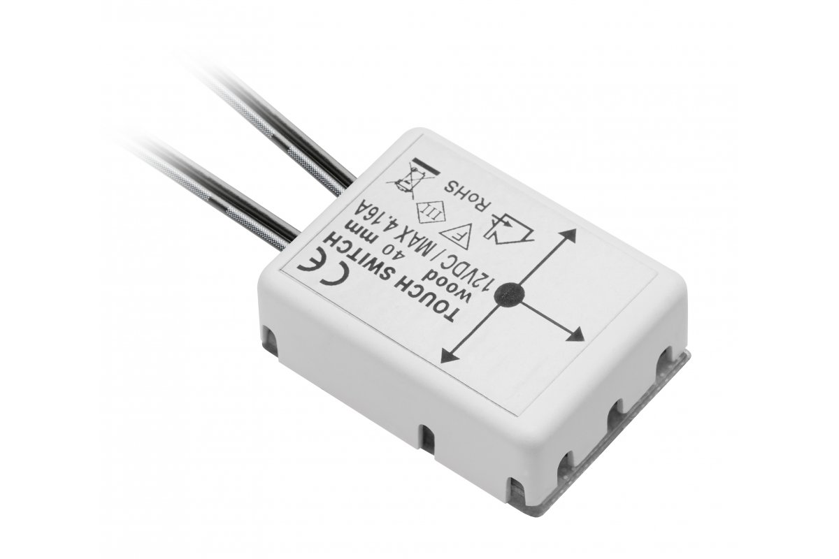 GTV ВЫКЛЮЧАТЕЛЬ СЕНСОРНЫЙ ПОД СТОЛЕШНИЦУ, 12V/50W, IP20, НАКЛАДНОЙ
