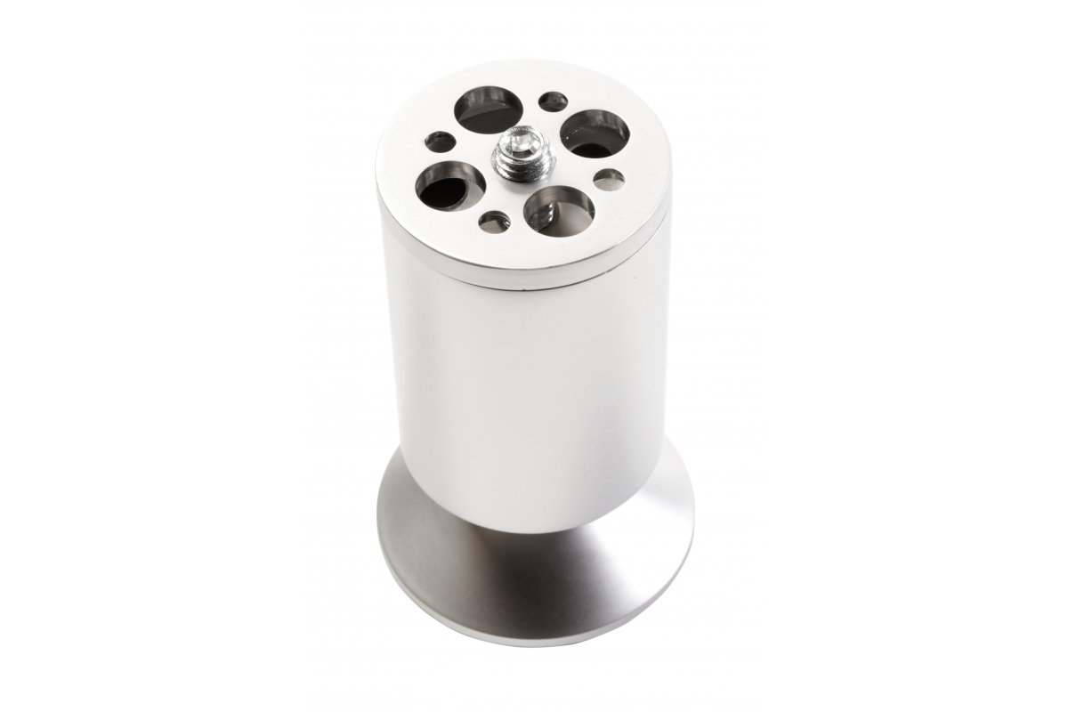 GTV НОЖКА МЕБЕЛЬНАЯ D-762, H=100MM, ЦВЕТ АЛЮМИНИЙ