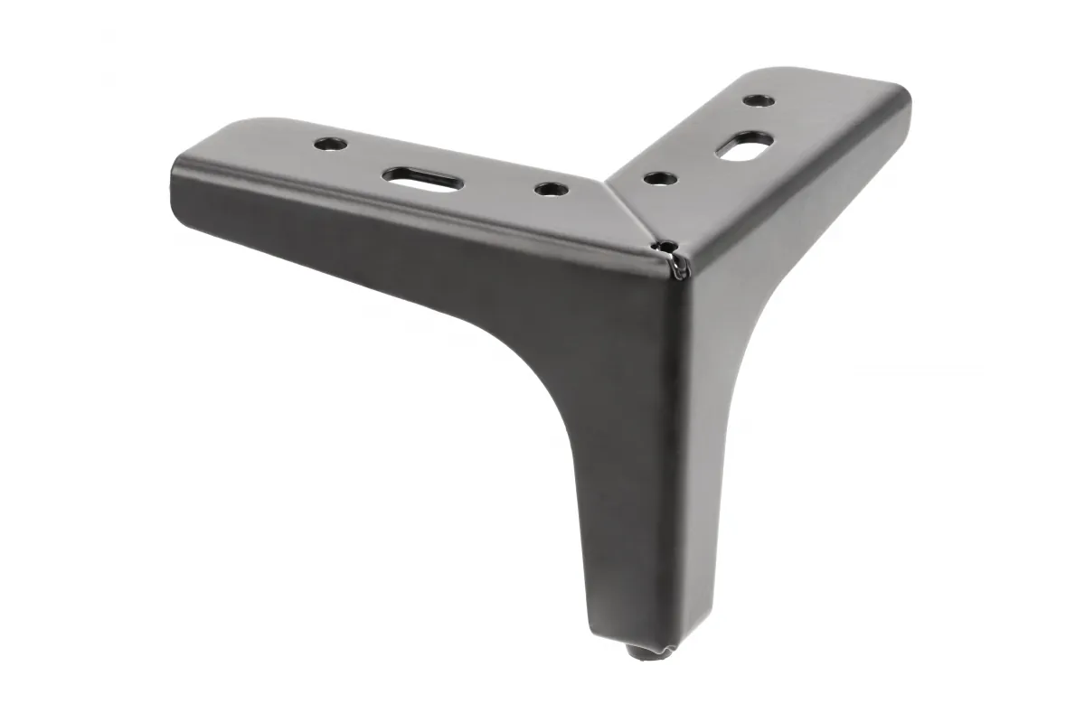 GTV НОЖКА МЕБЕЛЬНАЯ STGY 135×135 H=100MM, ЦВЕТ ЧЁРНЫЙ МАТОВЫЙ