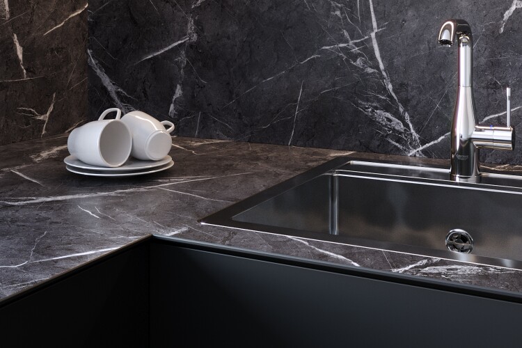 Столешница 2343/A Ankara Marble 3050x650x12 мм Slotex — фото 3