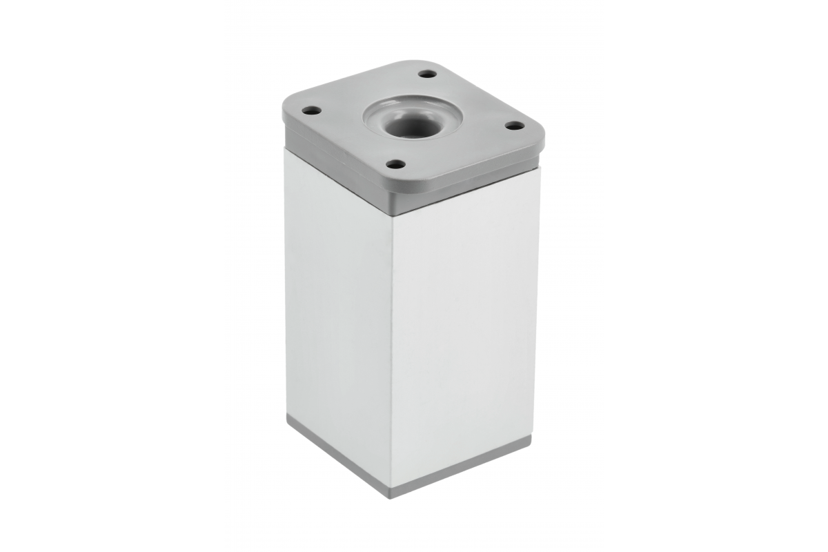 GTV НОЖКА МЕБЕЛЬНАЯ КВАДРАТНАЯ DAKP-27, H=80MM, ЦВЕТ АЛЮМИНИЙ