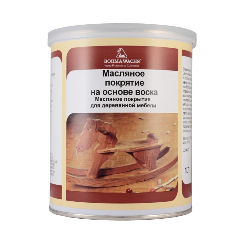 Масляное покрытие на основе воска Hard Furniture Wax Oil (тара 1л) Borma Wachs 4907