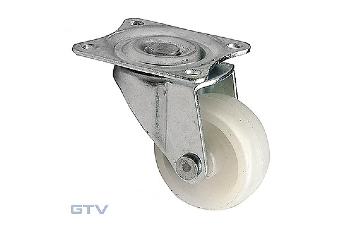 GTV МЕБЕЛЬНОЕ КОЛЁСИКО, БЕЗ ТОРМОЗА D-30MM, ЦВЕТ БЕЛЫЙ