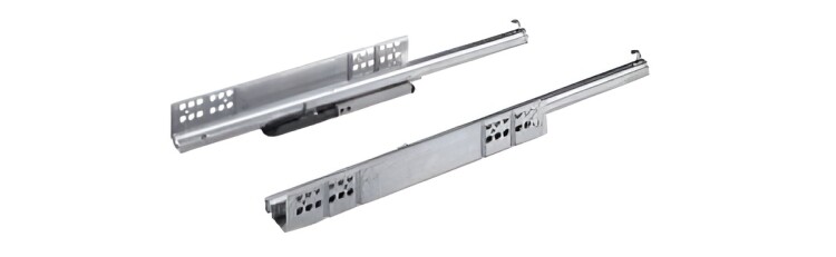 Направляющая Хеттих Quadro SFP L500 частичного выдвижения Push to open G25, ЕВ 20, правая, под замки, (V24)