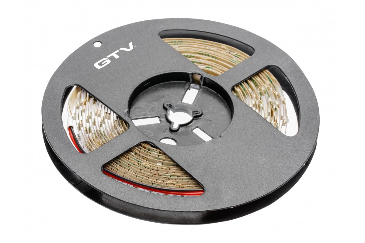 GTV ЛЕНТА СВЕТОДИОДНАЯ FLASH 2835, 300 LED, 12V, IP20, 33W, 8MM, 5M, ЦВЕТ ХОЛОДНЫЙ БЕЛЫЙ
