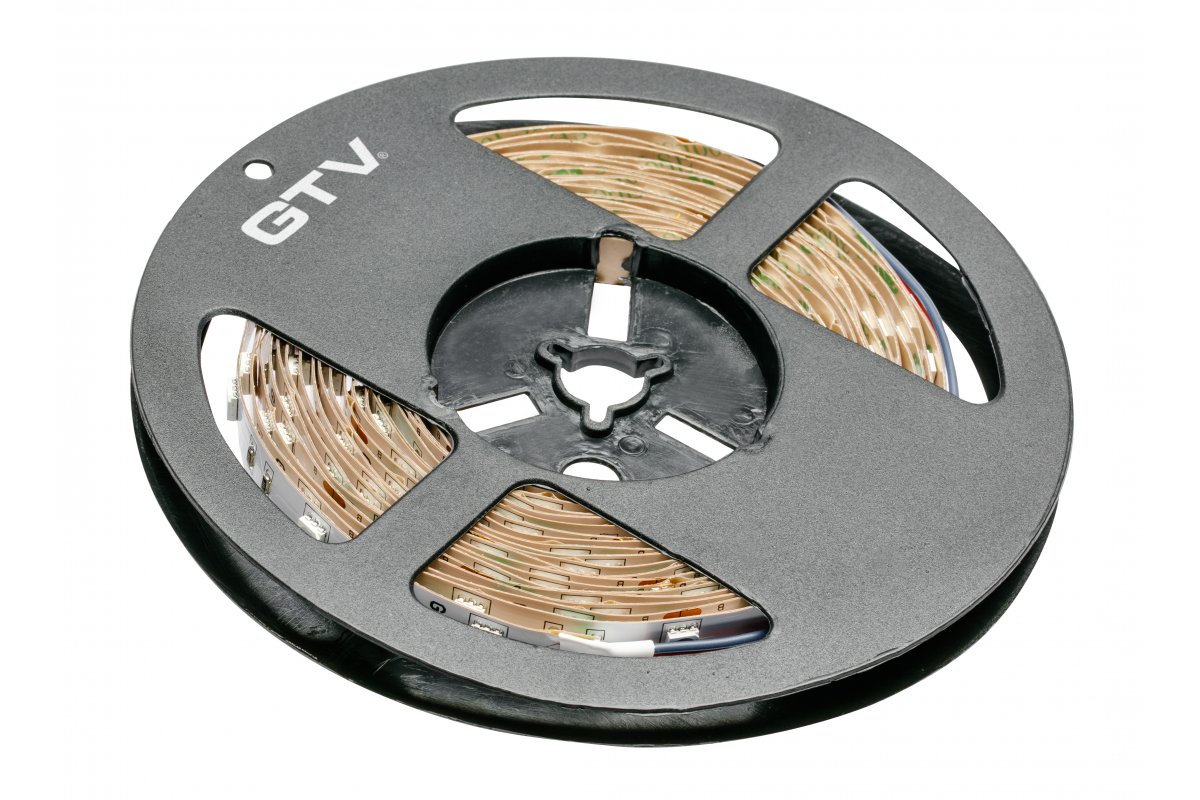 GTV ЛЕНТА СВЕТОДИОДНАЯ RGB, 150 LED, 12V, IP20, 36W, 10MM, 5M