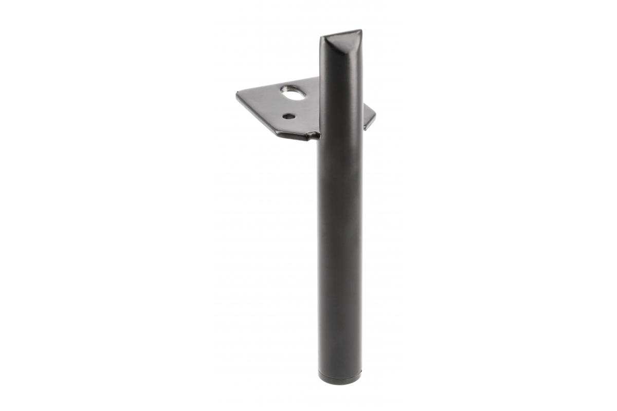 GTV НОЖКА МЕБЕЛЬНАЯ RONDA L=180MM, ЦВЕТ ЧЁРНЫЙ МАТОВЫЙ