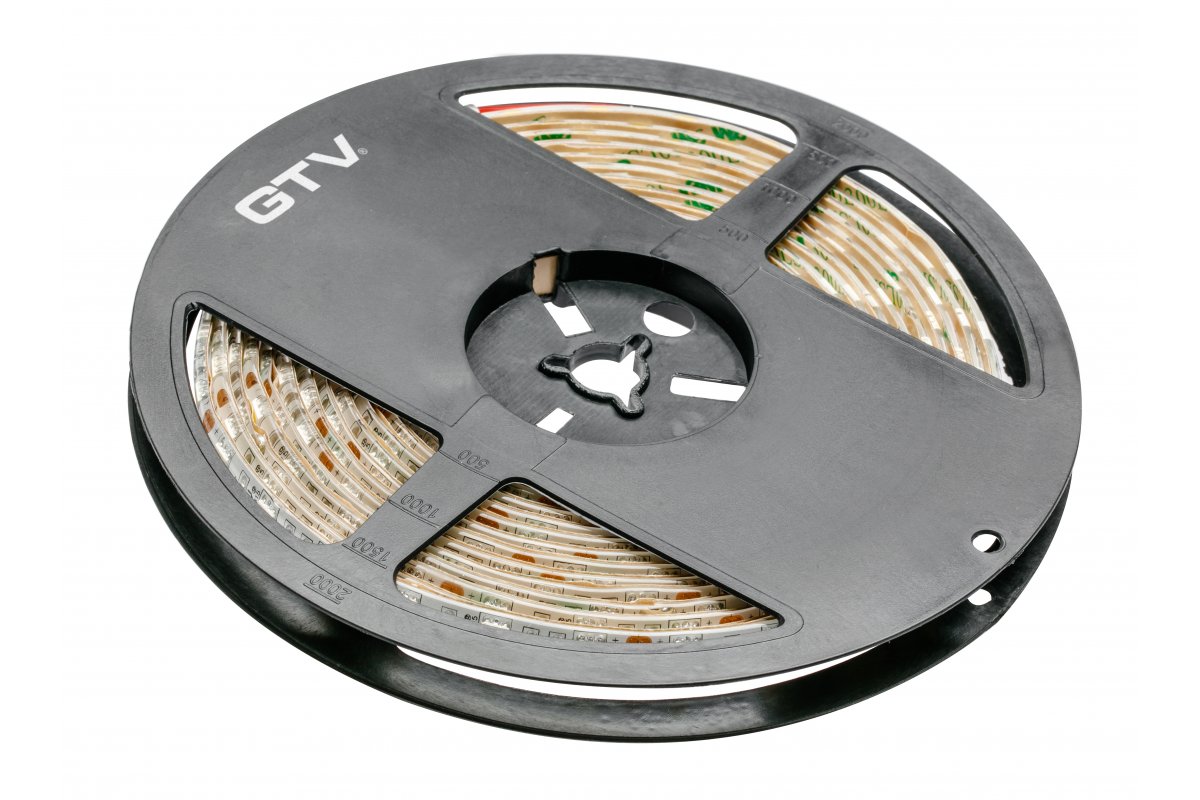 GTV ЛЕНТА СВЕТОДИОДНАЯ FLASH 5050, 300 LED, 12V, IP20, 72W, 10MM, 5M, ЦВЕТ ХОЛОДНЫЙ БЕЛЫЙ