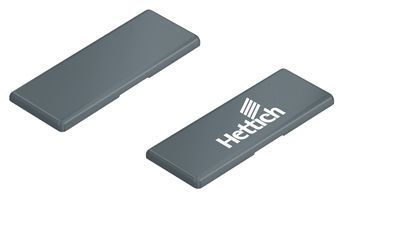 Заглушка Хеттих на консоль петли Sensys 8657i, с логотипом Hettich, пластик, цвет антрацит