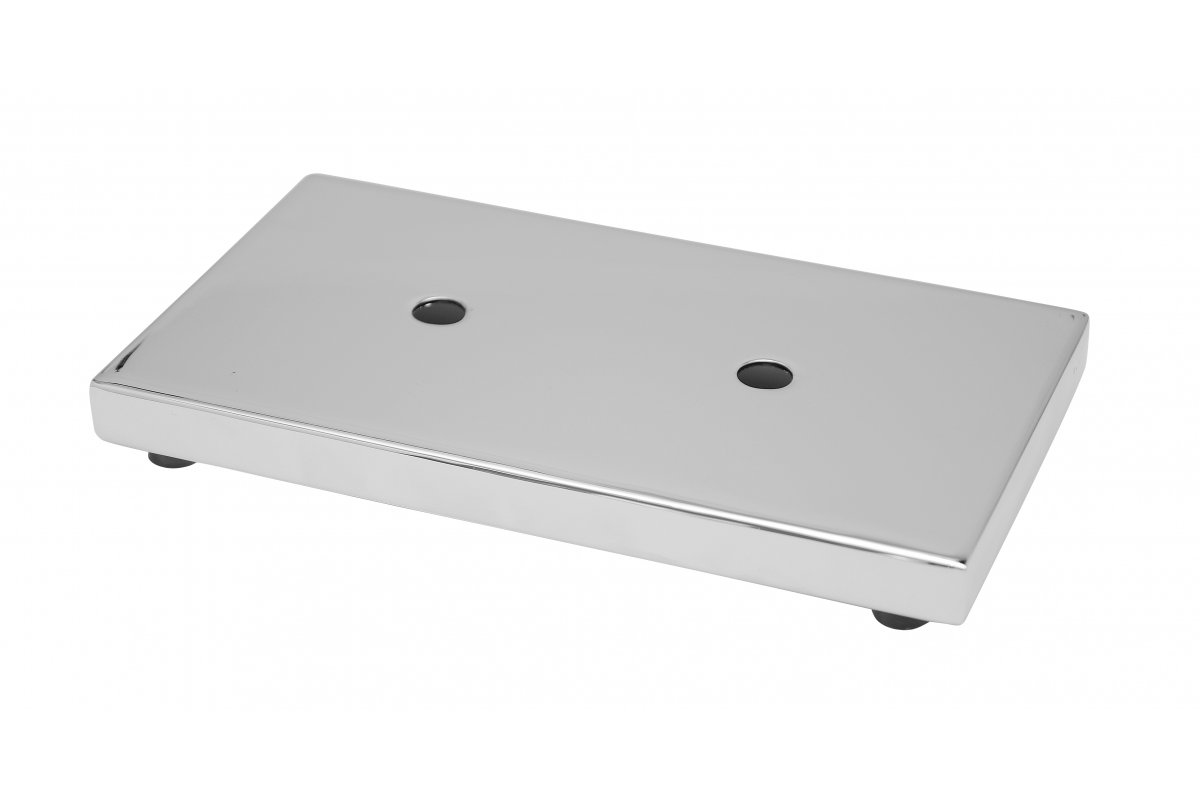 GTV НОЖКА MODERN 926 - ПРЯМОУГОЛЬНАЯ НИЗКАЯ 20MM, ЦВЕТ ХРОМ
