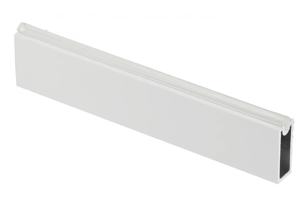 GTV ШТАНГА ГАРДЕРОБНАЯ ПРЯМОУГОЛНАЯ С АНТИСКОЛЬЗЯЩЕЙ ВСТАВКОЙ 12×32MM ТОЛШ, 1,5MM L=3M, ЦВЕТ БЕЛЫЙ