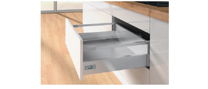 Комплект ящика innotech atira полного выдв. для push to open silent, 30кг, h70, nl300, серый 9254861 Hettich